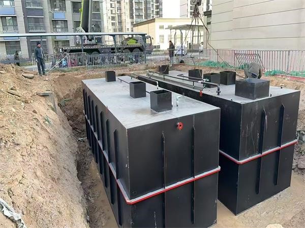 济南章丘秀水污水处理设备安装现场